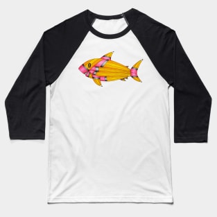 Pencil Shark Drawing Baseball T-Shirt